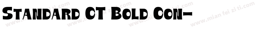 Standard CT Bold Con字体转换